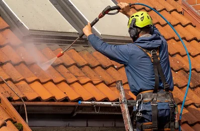 Démoussage et hydrofuge de toiture à Roë